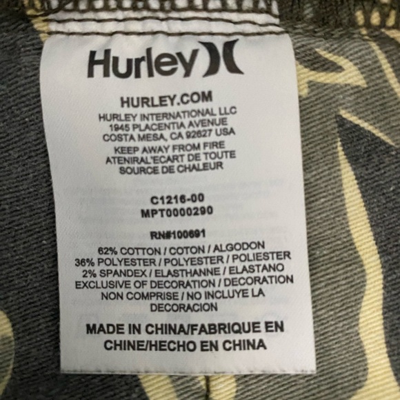 HURLEY 84 Slim Jeans - Army Green Color. Classic 5-pocket Jean.🍃 - Picture 8 of 11